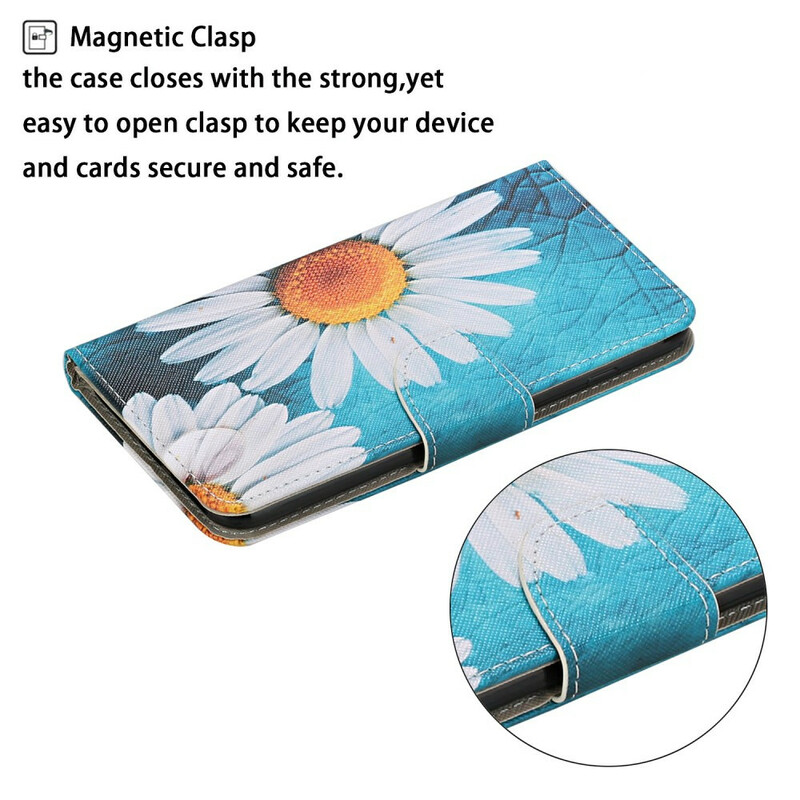Etui voor iPhone 13 Pro Magistraal Bloemen met Koord
