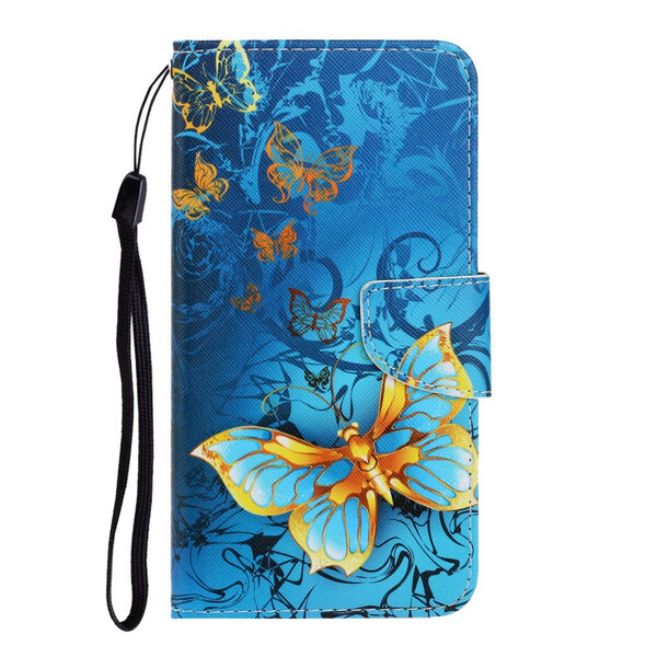 Case iPhone 13 Pro Variaties Vlinders met riem
