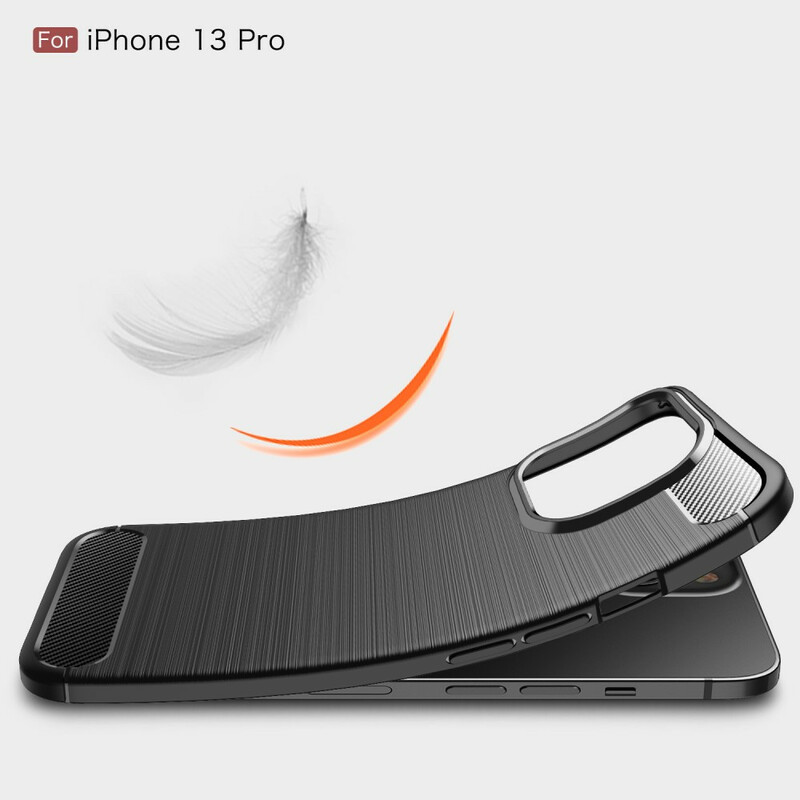 iPhone 13 Pro geborsteld koolstofvezel hoesje