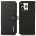 iPhone 13 Pro Echt Lederen Hoesje KHAZNEH RFID iPhone 13 Pro Echt Lederen Hoesje KHAZNEH RFID
