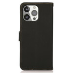 iPhone 13 Pro Echt Lederen Hoesje KHAZNEH RFID iPhone 13 Pro Echt Lederen Hoesje KHAZNEH RFID