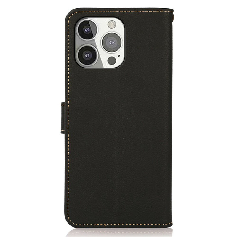 iPhone 13 Pro Echt Lederen Hoesje KHAZNEH RFID iPhone 13 Pro Echt Lederen Hoesje KHAZNEH RFID