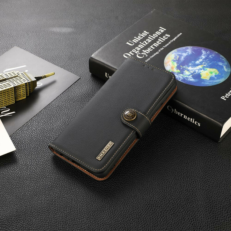 iPhone 13 Pro Echt Lederen Hoesje KHAZNEH RFID iPhone 13 Pro Echt Lederen Hoesje KHAZNEH RFID