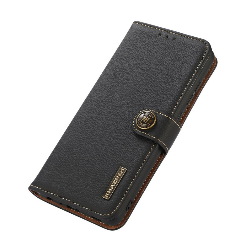 iPhone 13 Pro Echt Lederen Hoesje KHAZNEH RFID iPhone 13 Pro Echt Lederen Hoesje KHAZNEH RFID