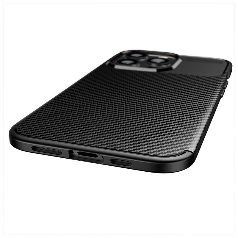 iPhone 13 Pro Flexibele Koolstofvezel Textuur Case