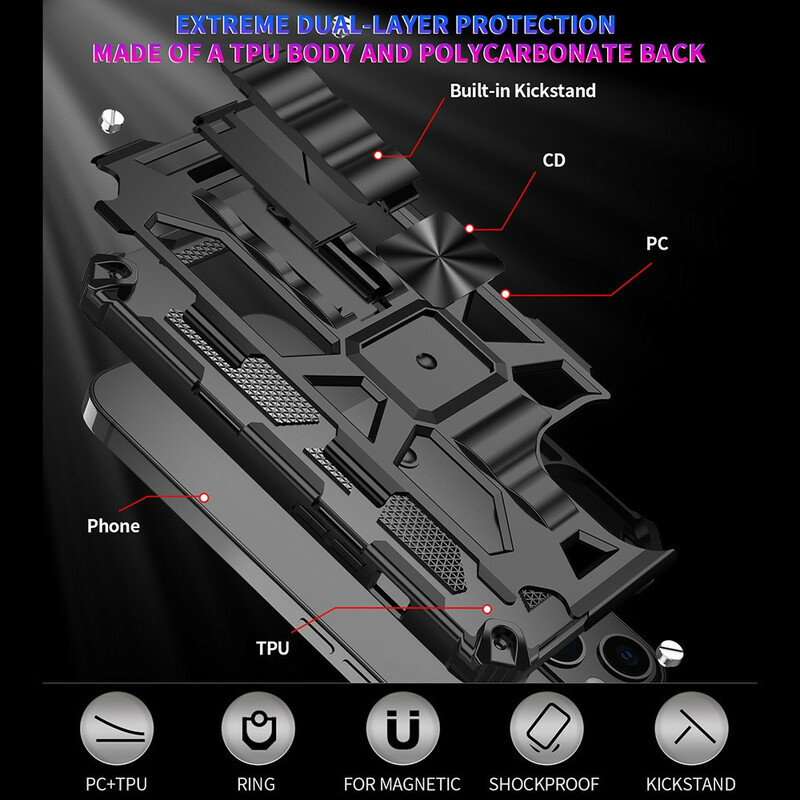 iPhone 13 Pro Afneembaar Militair Bestand Geval