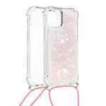 iPhone 13 Pro Glitter Hoesje met Lanyard
