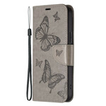 Hoesje voor iPhone 13 Pro Vlinder afgedrukt Lanyard