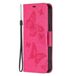 Hoesje voor iPhone 13 Pro Vlinder afgedrukt Lanyard