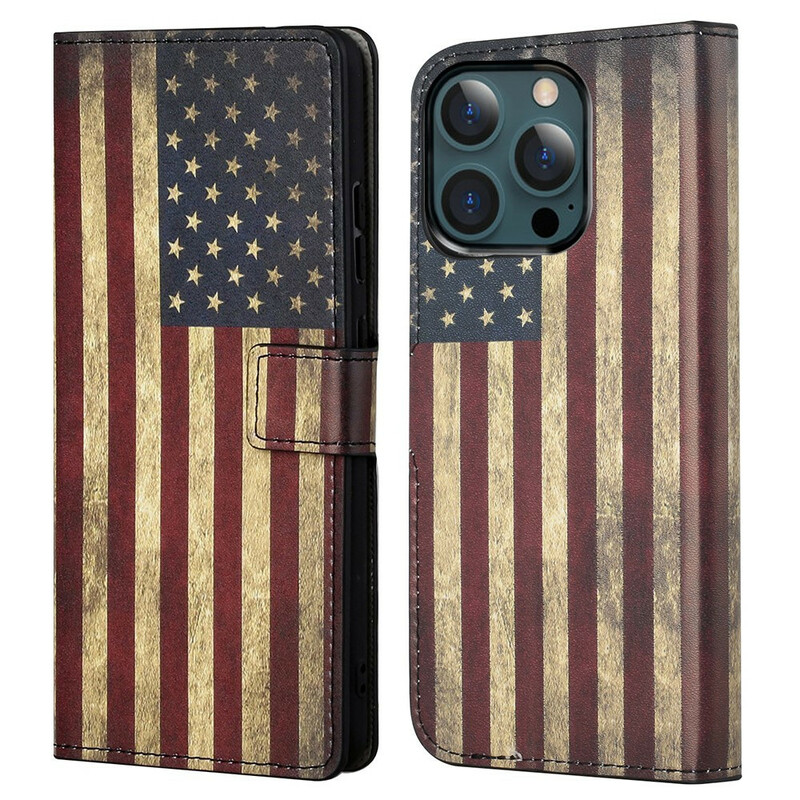 Hoesje voor iPhone 13 Pro Max USA Vlag