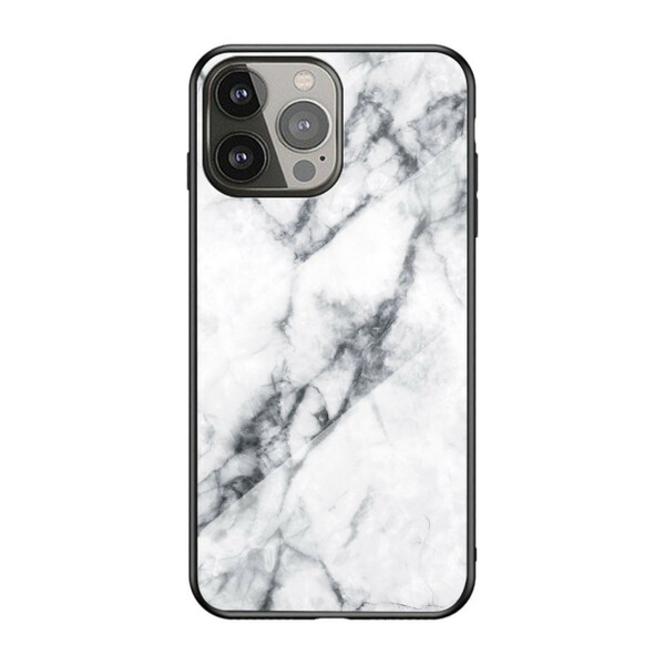 iPhone 13 Pro geval marmeren kleuren gehard glas