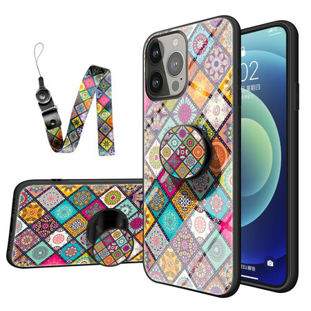 iPhone 13 Pro Magnetische Patchwork Case