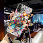iPhone 13 Pro Magnetische Patchwork Case