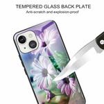 iPhone 13 Geval getemperd glas realistische bloemen