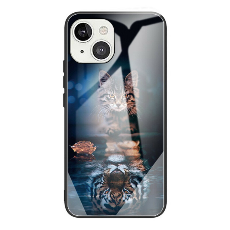 Case iPhone 13 gehard glas mijn tijger