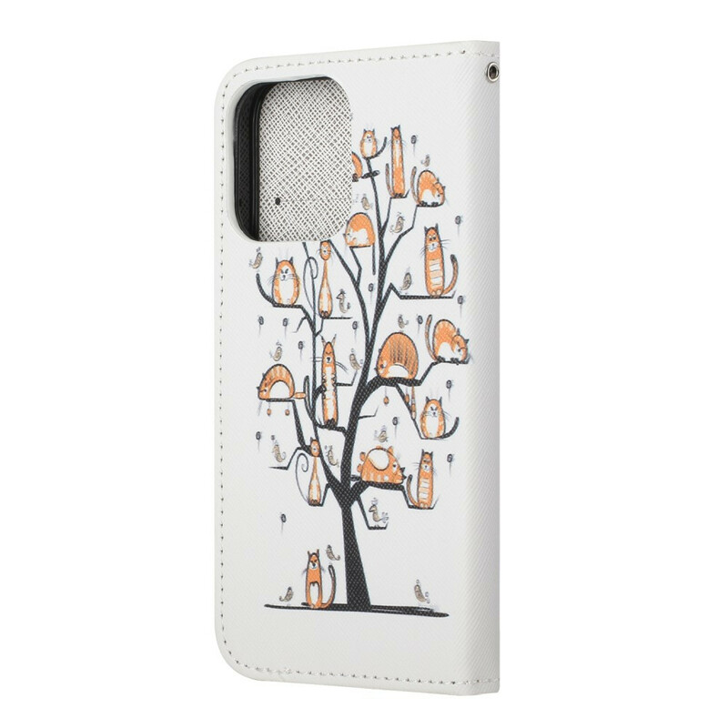 iPhone 13 Funky Cats Lanyard Case