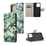 Hoesje voor iPhone 13 Militaire Camouflage