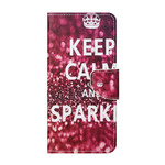 Hoesje voor iPhone 13: Keep Calm and Sparkle