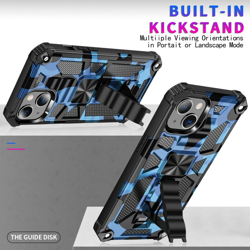 iPhone 13 Pro Max Camouflage Hoesje Verwijderbare Voet