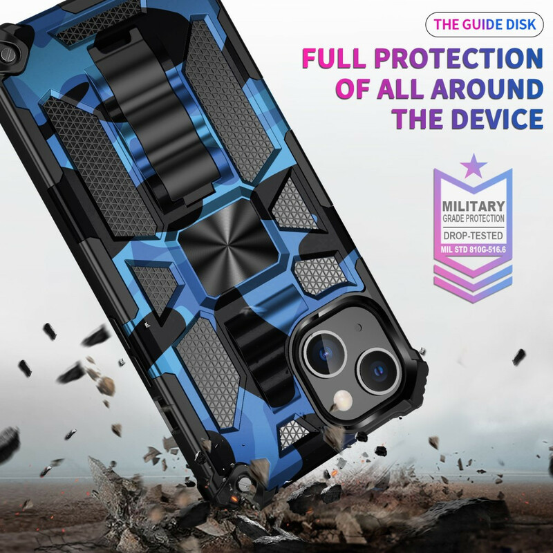 iPhone 13 Pro Max Camouflage Hoesje Verwijderbare Voet