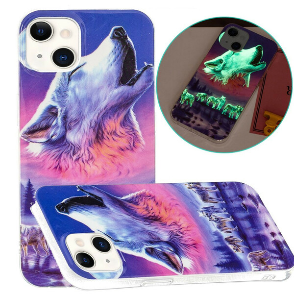 iPhone 13-serie Wolf Fluorescerende Case