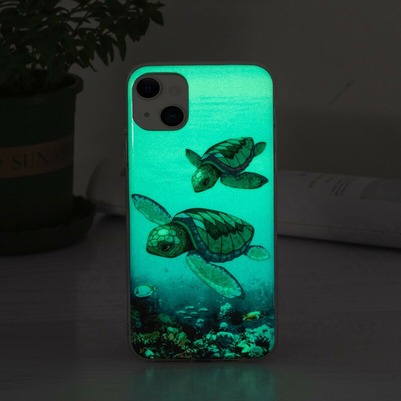 iPhone 13 hoesje Fluorescerende Schildpadden