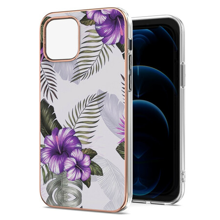 iPhone 13 Paars Bloemen Hoesje