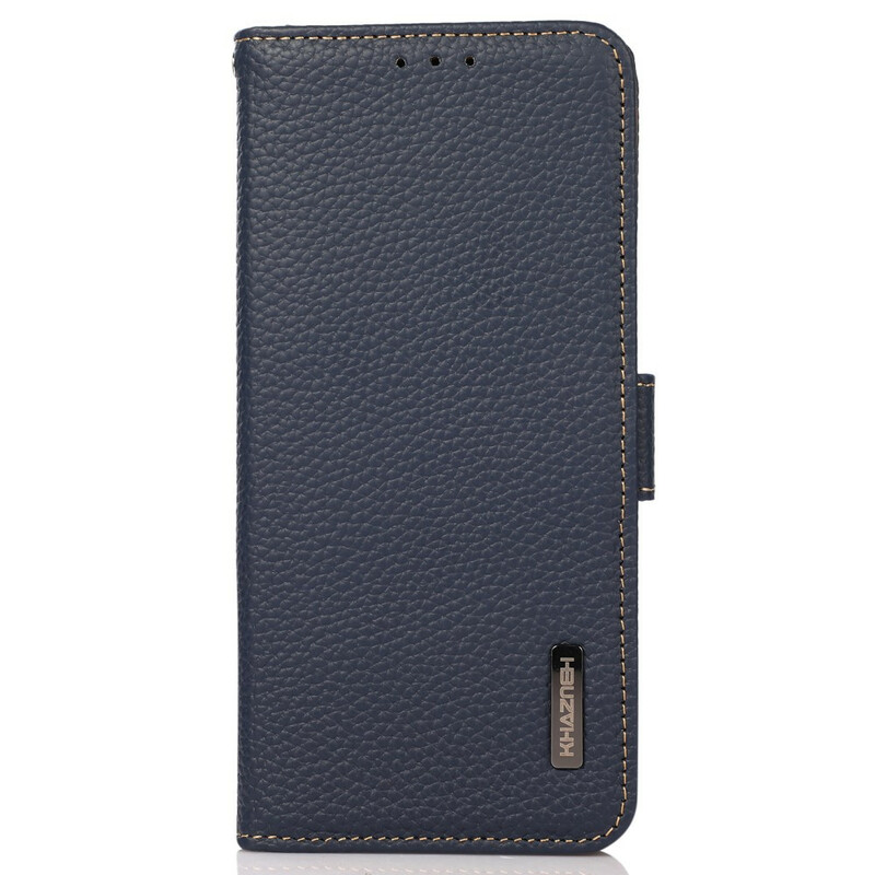 Case iPhone 13 echt leer Litchi KHAZNEH