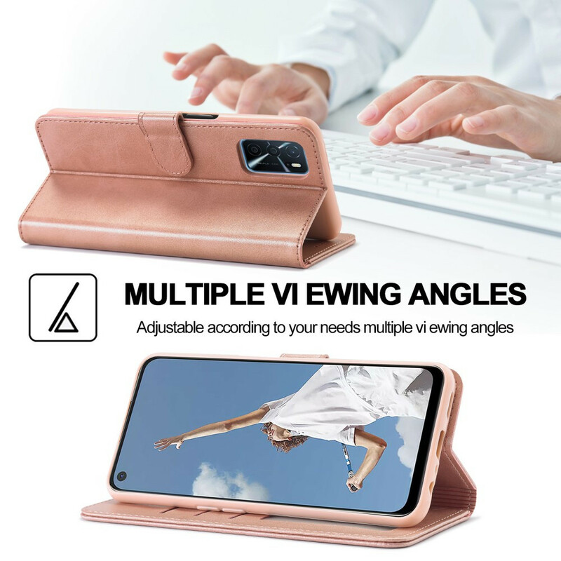 Oppo A16 / A16s LC.IMEEKE Lederen effect hoesje