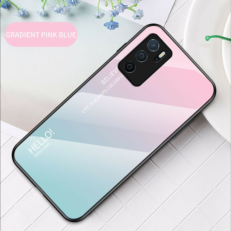 Oppo A16 / A16s gehard glas case hallo