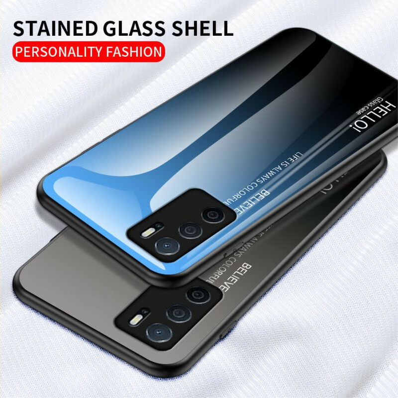 Oppo A16 / A16s gehard glas case hallo