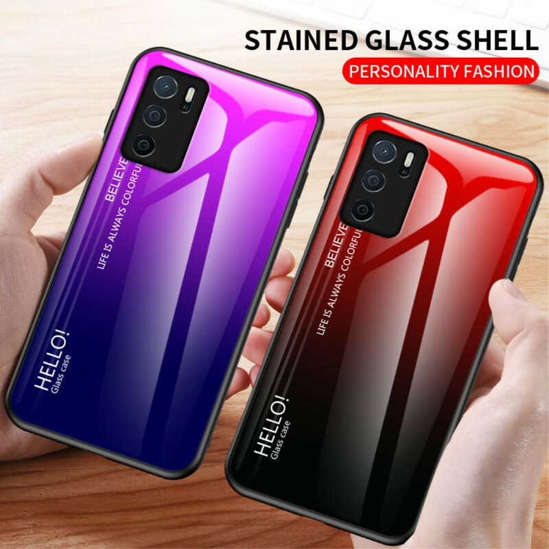 Oppo A16 / A16s gehard glas Case Hallo