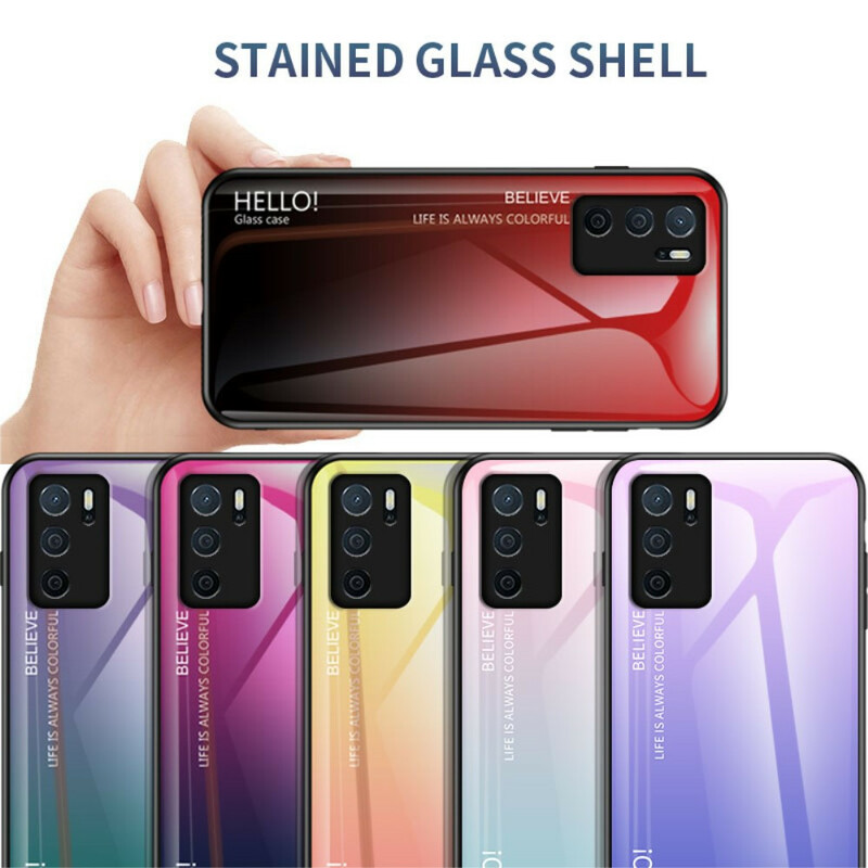 Oppo A16 / A16s gehard glas case hallo