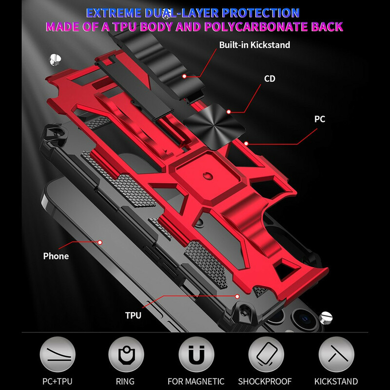 iPhone 13 Afneembaar Militair Bestand Geval
