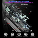 iPhone 13 Camouflage Geval Verwijderbare Tribune