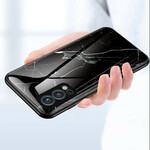 OnePlus Nord 2 5G geval marmeren kleuren gehard glas