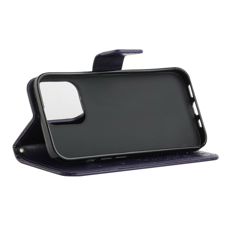 Hoesje voor iPhone 13 Boom en Uilen met sleutelkoord