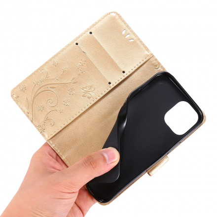 Hoesje voor iPhone 13 Vlinders in Bloemen