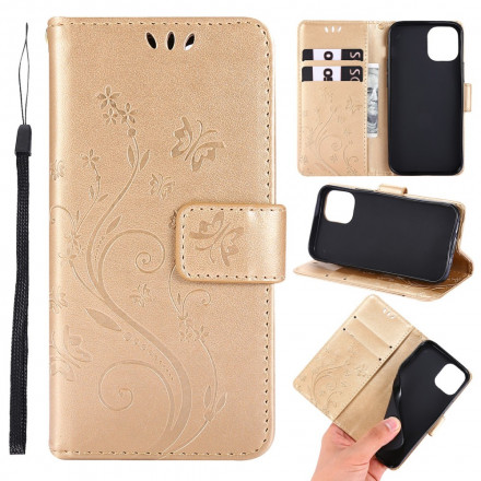 Hoesje voor iPhone 13 Vlinders in Bloemen