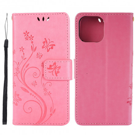 Hoesje voor iPhone 13 Vlinders in Bloemen
