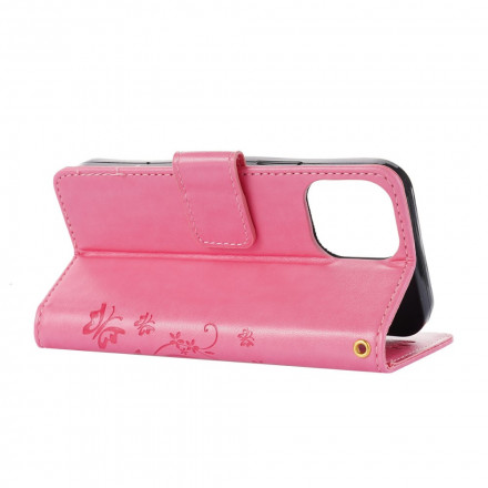 Hoesje voor iPhone 13 Vlinders in Bloemen