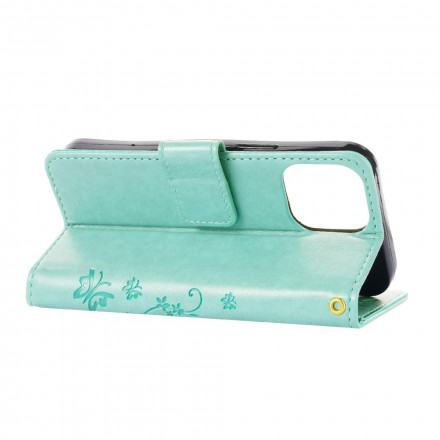 Hoesje voor iPhone 13 Vlinders in Bloemen