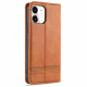 Flip Cover iPhone 13 Stijl Leder AZNS