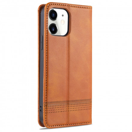 Flip Cover iPhone 13 Stijl Leder AZNS