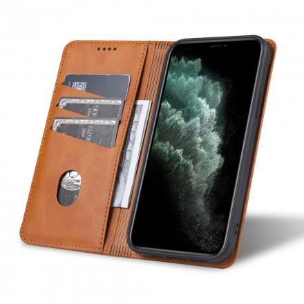 Flip Cover iPhone 13 Stijl Leder AZNS