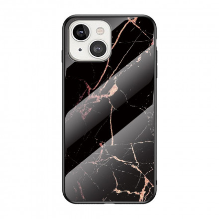 iPhone 13 geval marmeren kleuren gehard glas