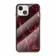 iPhone 13 geval marmeren kleuren gehard glas