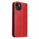 Flip Cover iPhone 13 Leer Textuur