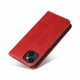Flip Cover iPhone 13 Leer Textuur