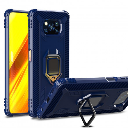 Poco X3 / X3 Pro / X3 NFC Ring en Carbon Fibre Case